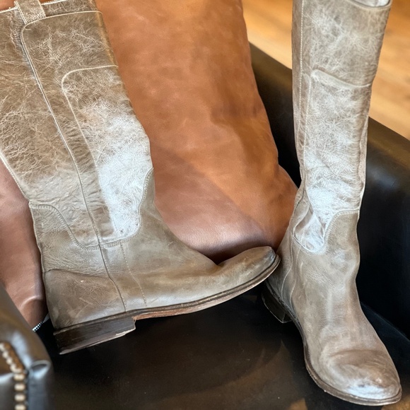 Frye Paige Tall Riding Boot Grey Size 10M - Picture 3 of 6
